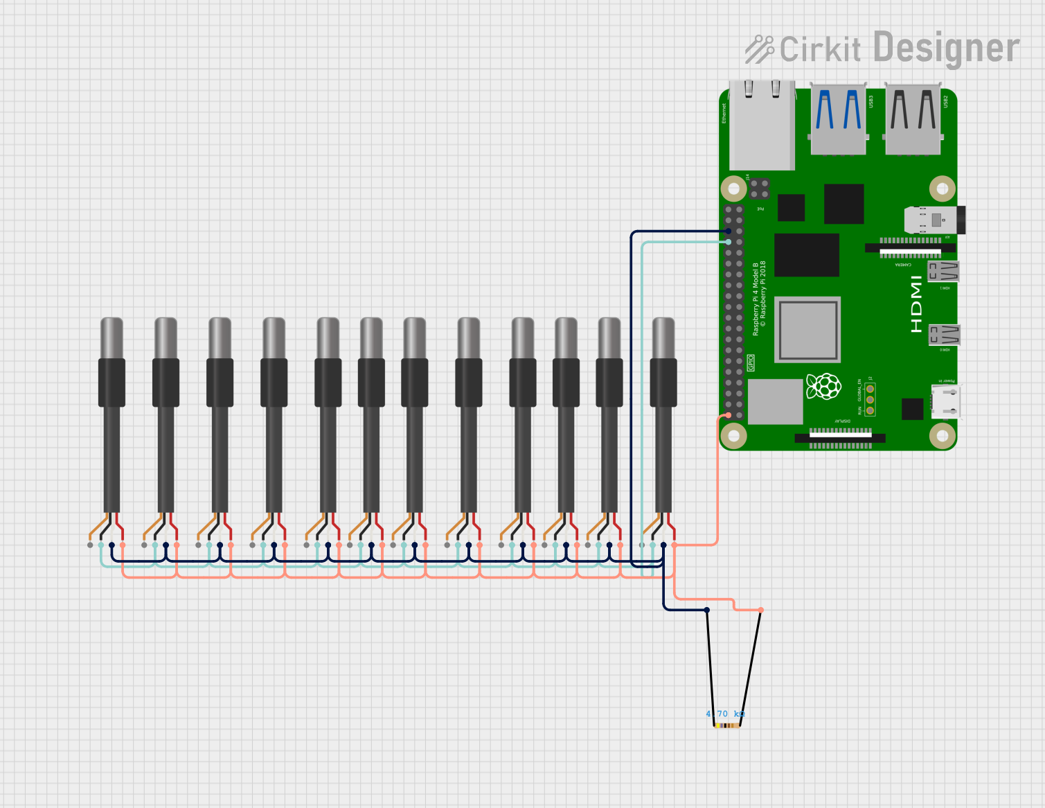 Image of TA ESP32 : A project utilizing DS18B20 1-Wire Temperature Sensor Probe Cable in a practical application