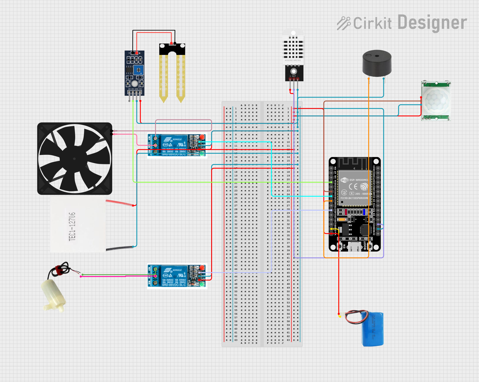 Image of smart green house: A project utilizing Sensor temperatura y humedad in a practical application