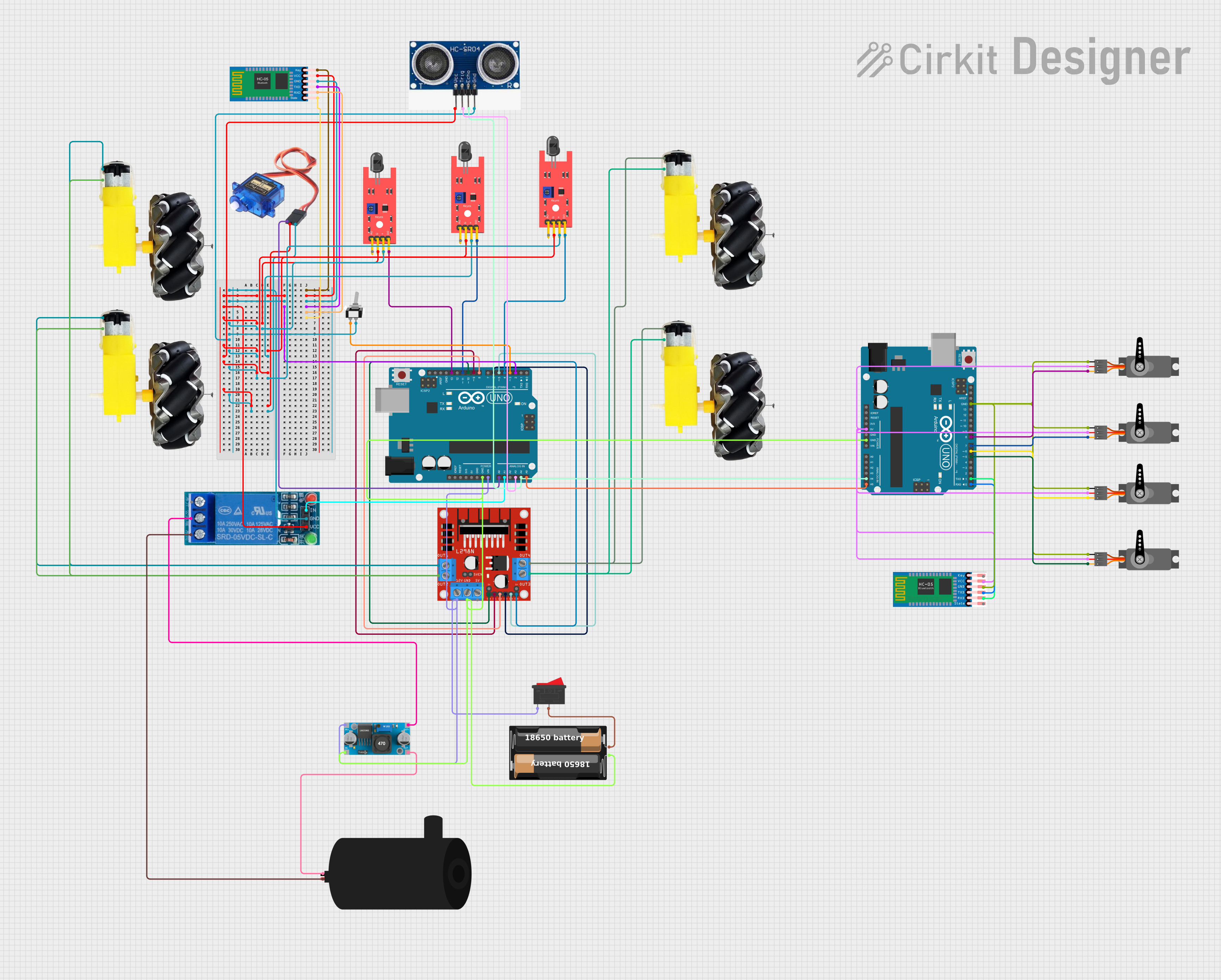 Image of robotic arm: A project utilizing df robot flame sensor in a practical application