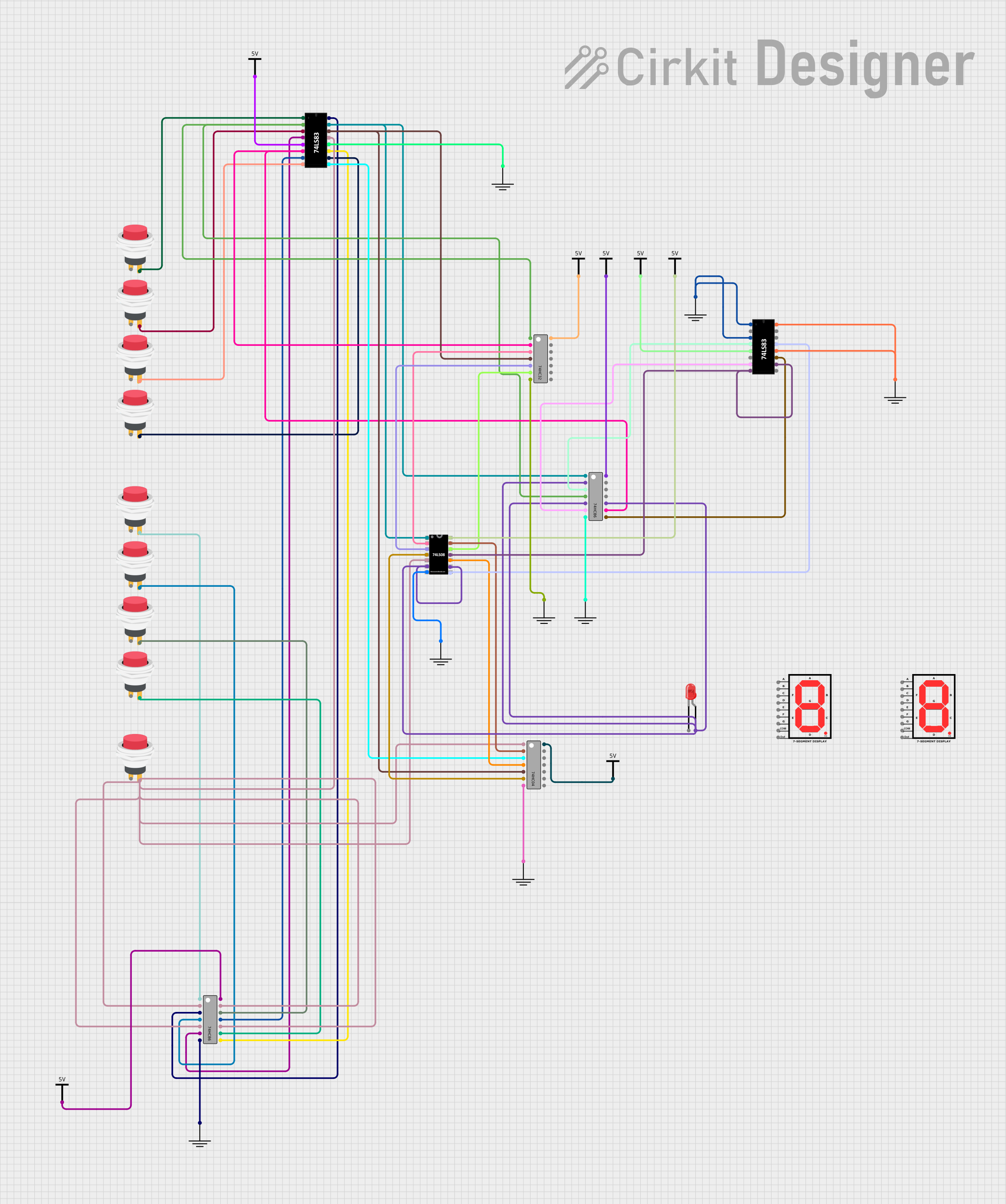 Image of BCD to full adder and subtractor: A project utilizing 7432 OR Gate IC in a practical application