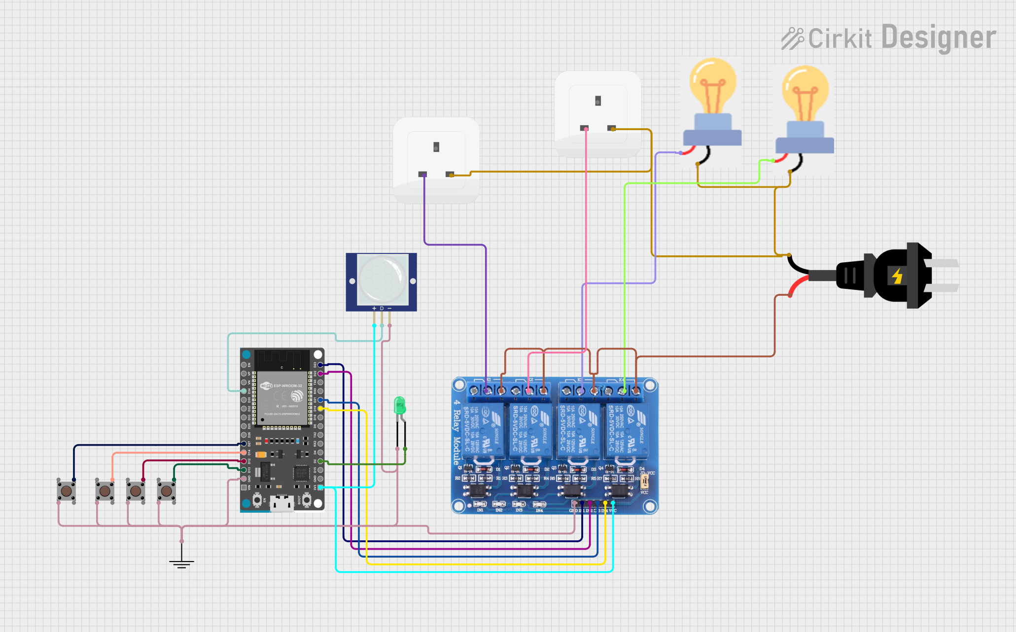 Image of home automation: A project utilizing ESP32_Relay_X4_V1.1 in a practical application