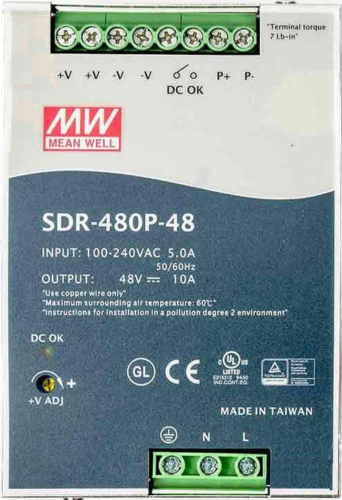Image of SDR-480P-48 48V DIN Power Supply