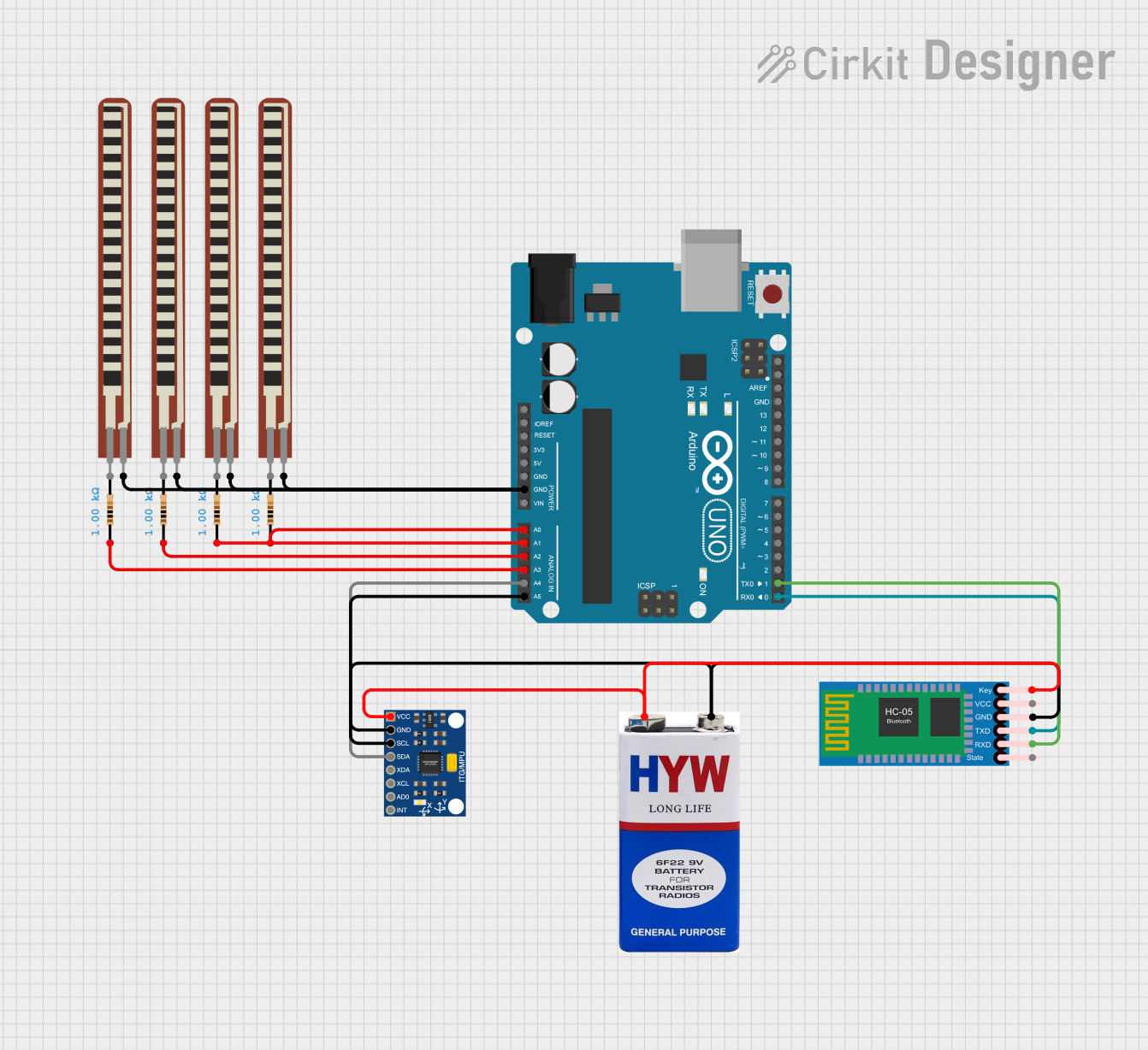 Image of arduino project: A project utilizing Advancer Muscle Sensor V3 in a practical application