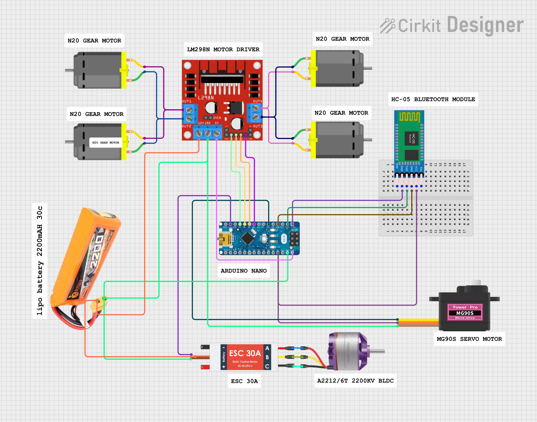 Image of wallclimb: A project utilizing L298 Dual H Bridge Motor Speed Controller in a practical application