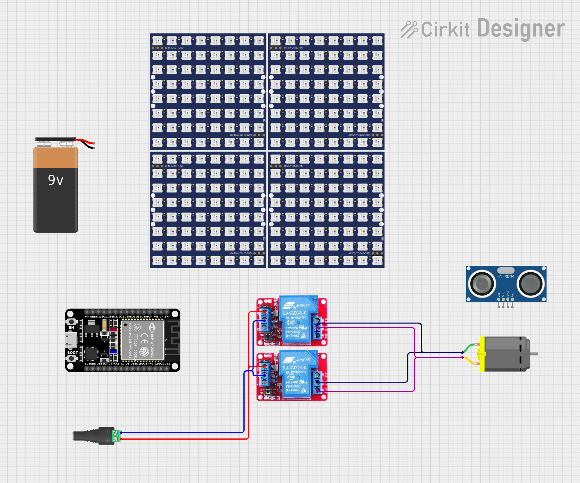 Image of LED Show v2: A project utilizing 12v RELAY in a practical application