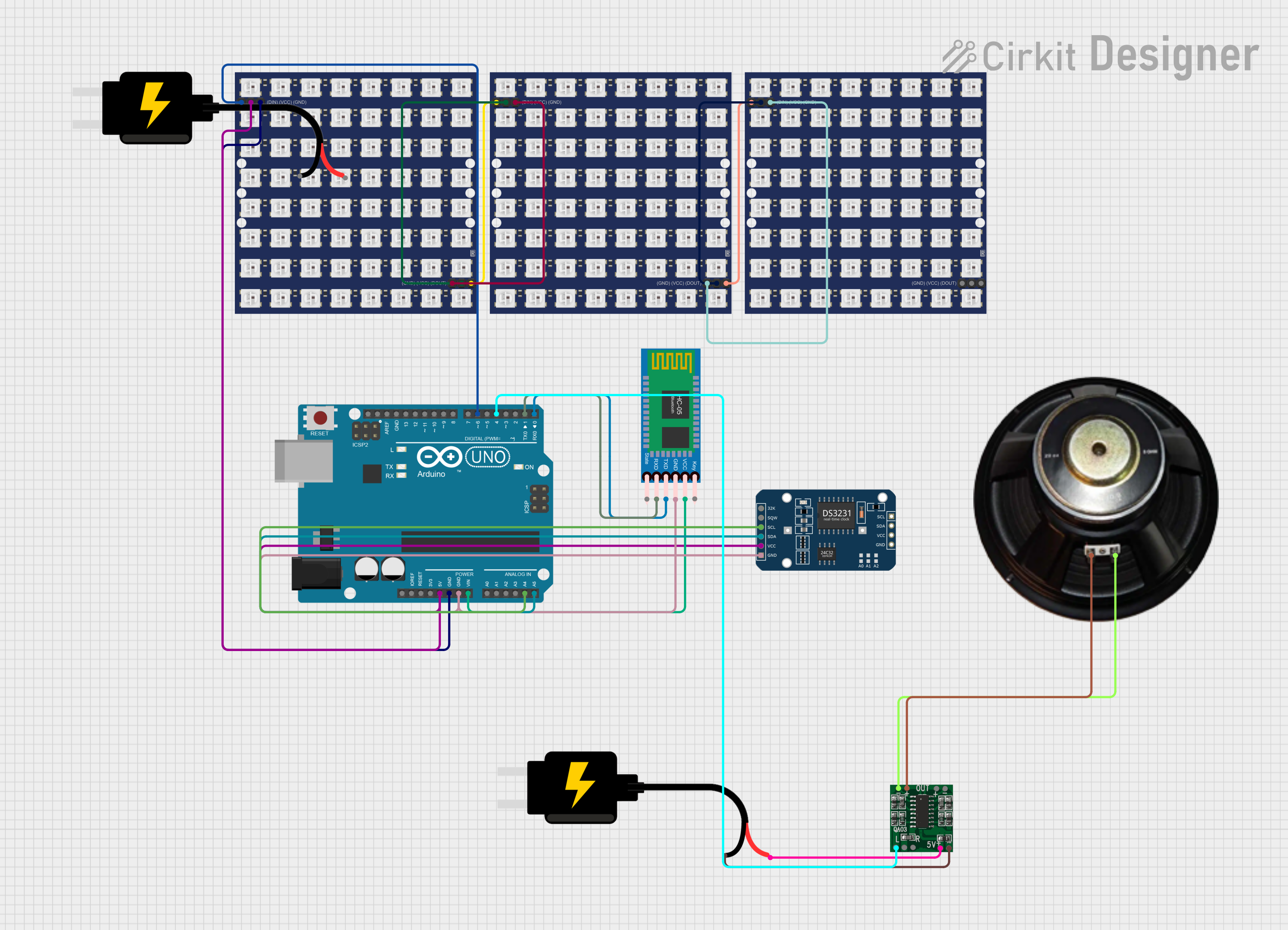 Image of the bell : A project utilizing Adafruit Charlieplex 9x16 Warm White in a practical application