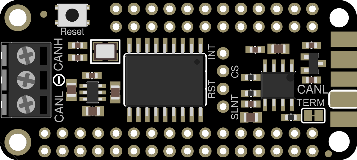 Image of Adafruit CAN Bus FeatherWing