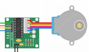 Image of stepper motor and driver