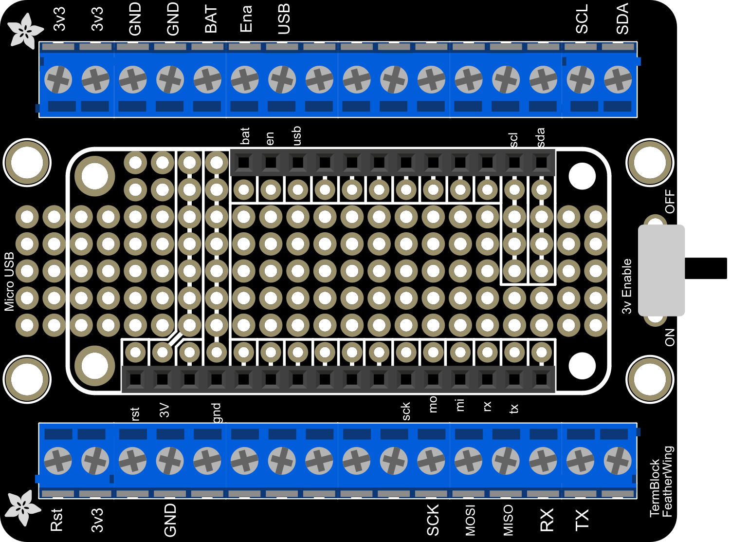 Image of Adafruit Terminal Breakout FeatherWing