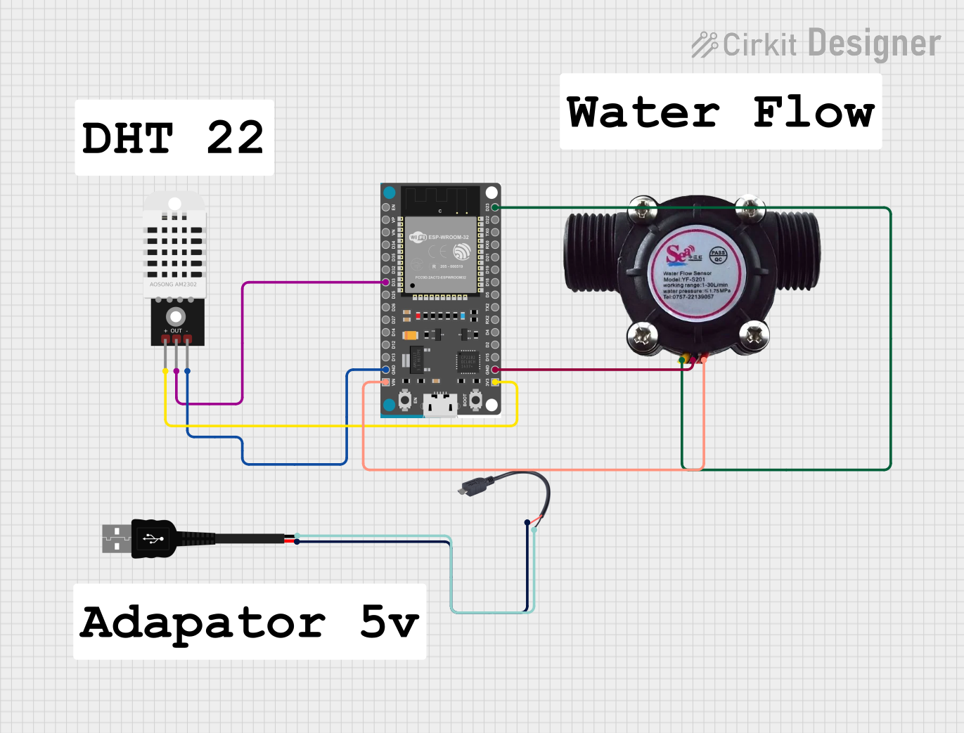 Image of Water: A project utilizing ESP32 (30 pin) in a practical application