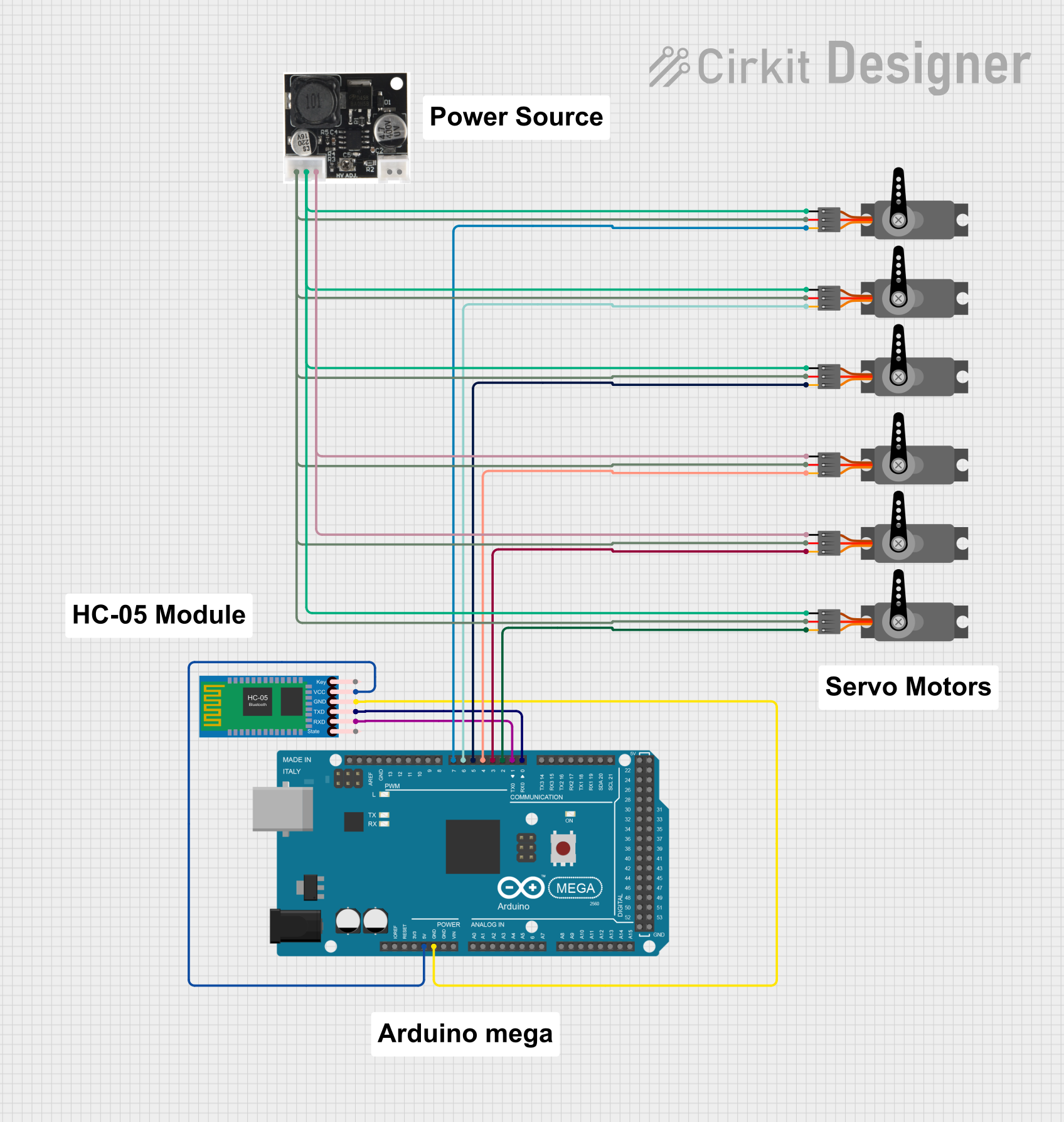 Arm Pcb ARM - How-to Guide and Editable Circuit | Cirkit Designer