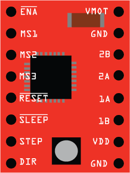 Image of A4988 Stepper Motor Driver (Red)