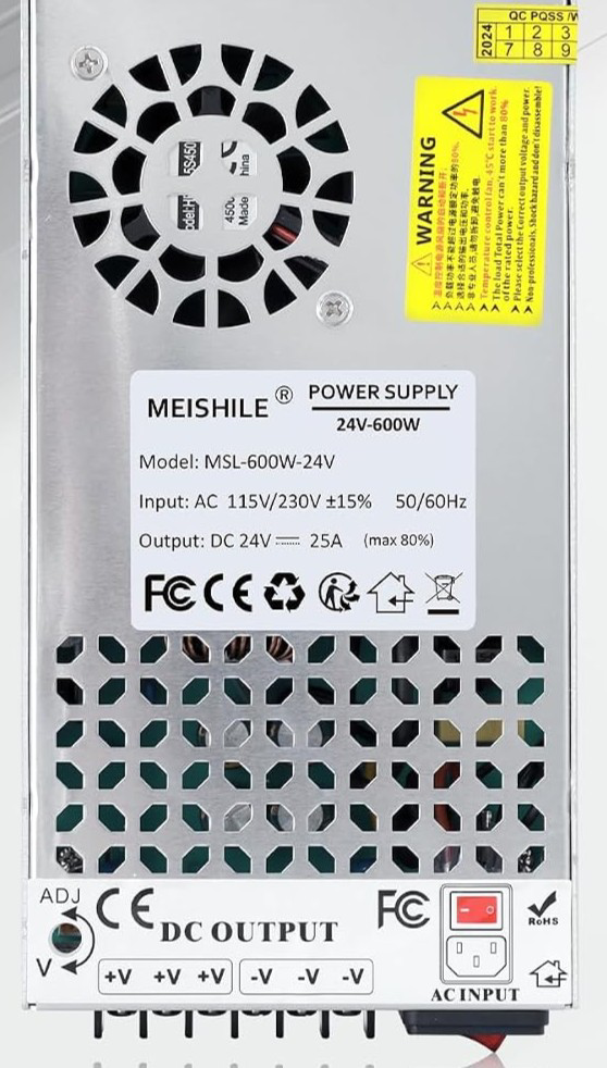 Image of 120V AC to 24V DC 600W