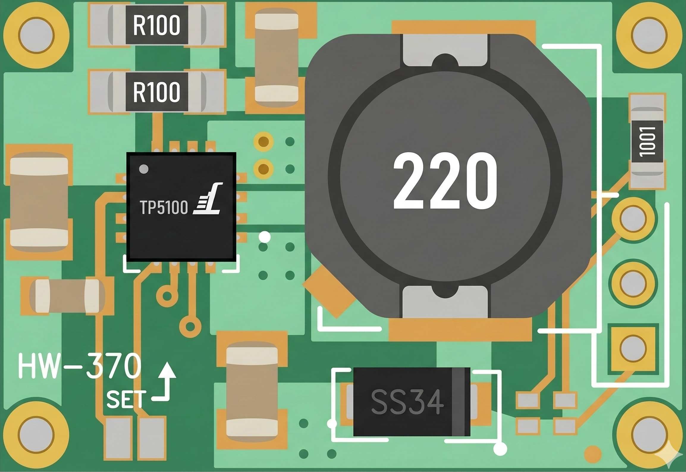 Image of TP5100 (LED PINS)