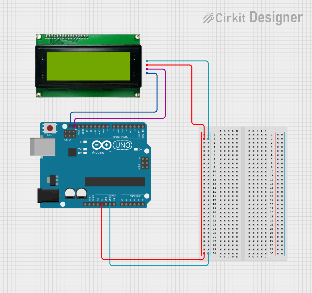 Image of LCD: A project utilizing MKE-M07 LCD1602 I2C in a practical application