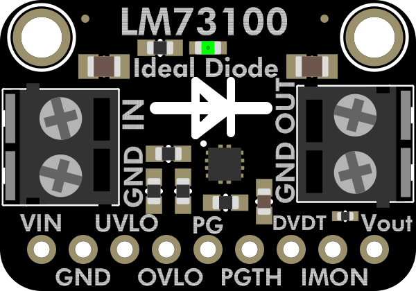 Image of Adafruit LM73100 Ideal Diode Breakout