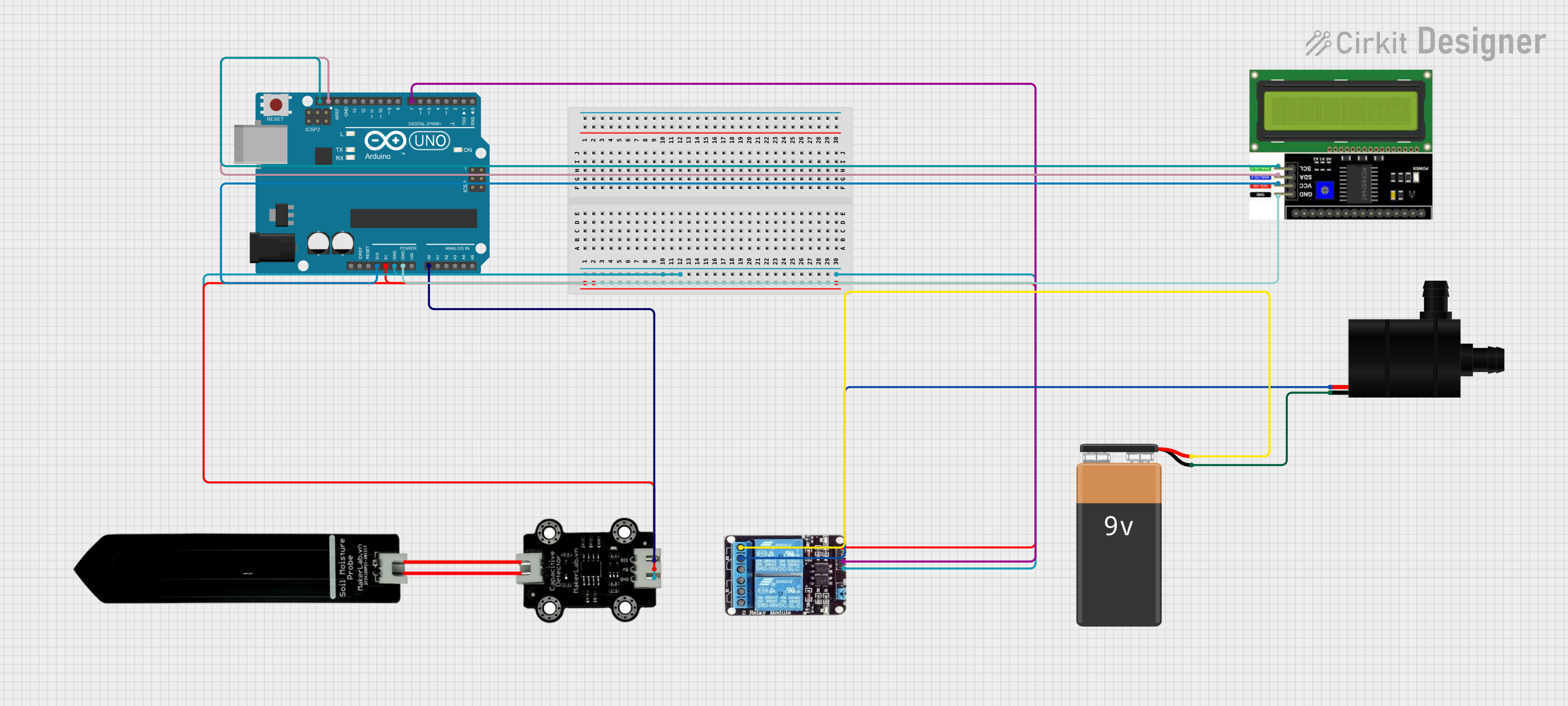 Image of Smart Plant watering machine: A project utilizing MKE-S12 Rain Water Sensor in a practical application