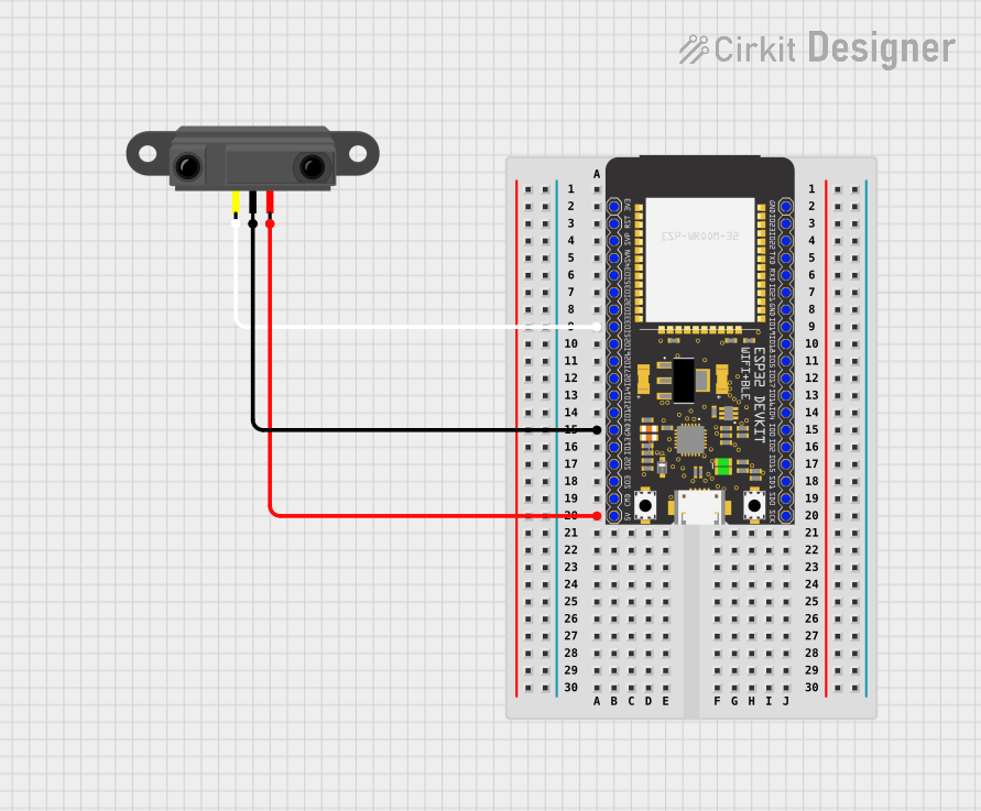 Image of ir sensor: A project utilizing ESP32-WROOM-32UE in a practical application