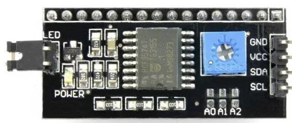 Image of HD44780 I2C LCD Adapter