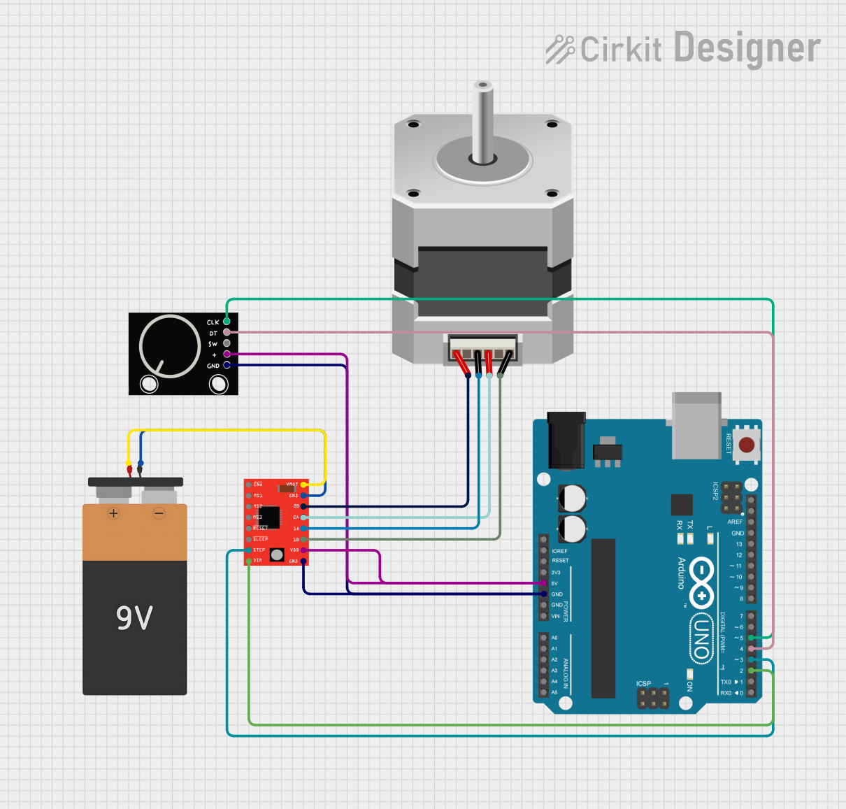 Image of claw machine encoder+stepper: A project utilizing Rotary Encoder in a practical application