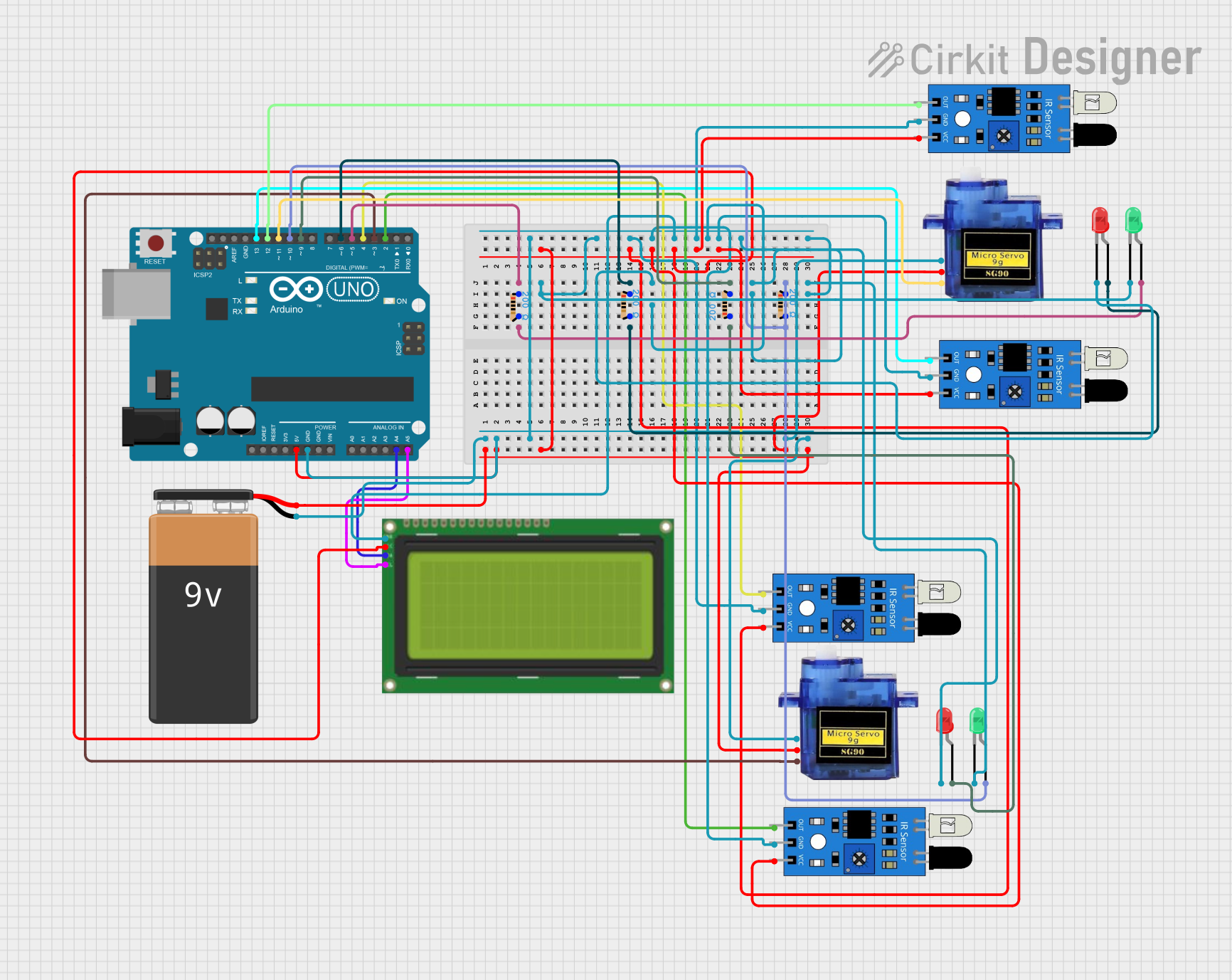 Image of Copy of Car Parking System: A project utilizing IR LED Board in a practical application