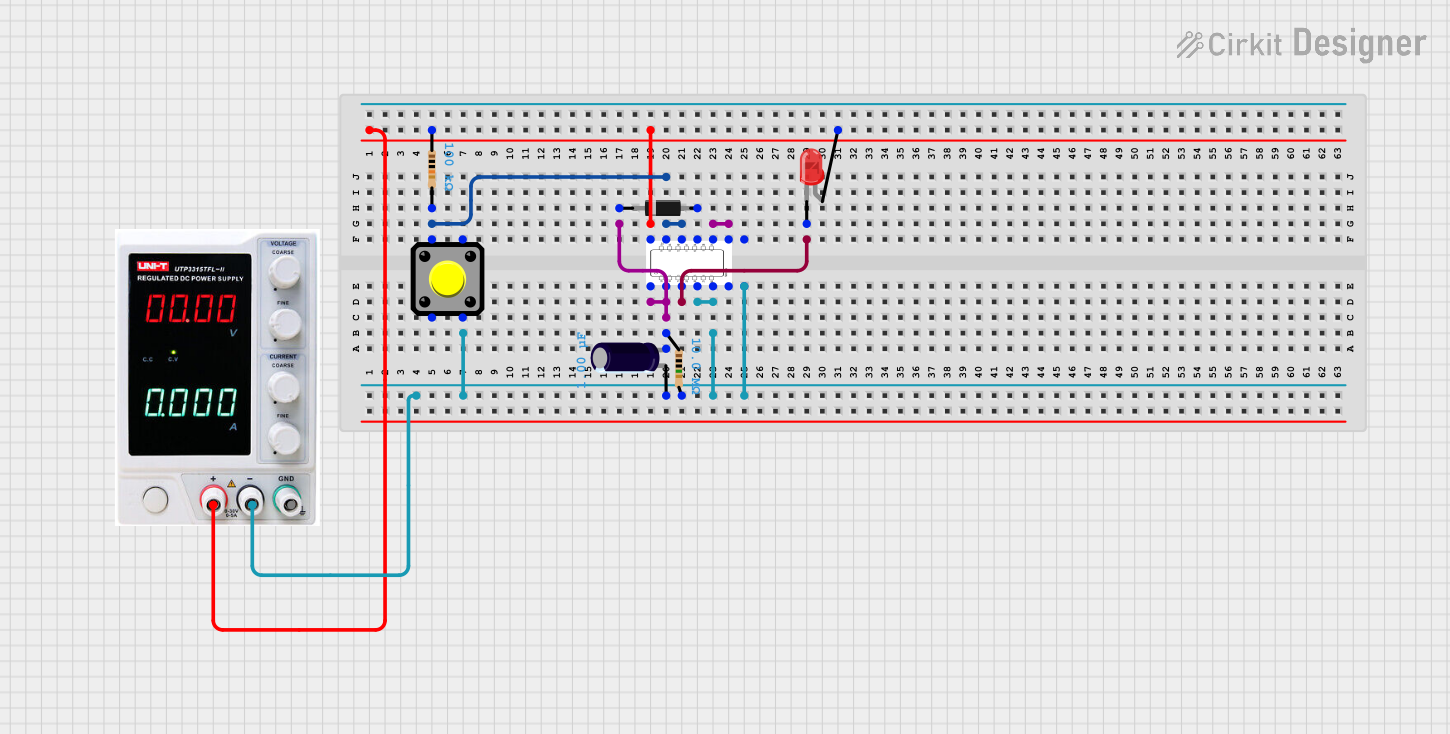 Image of Nand Gate: A project utilizing SN74HC86N in a practical application