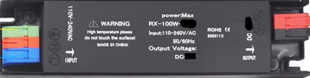 Image of 12v 100w Power Supply