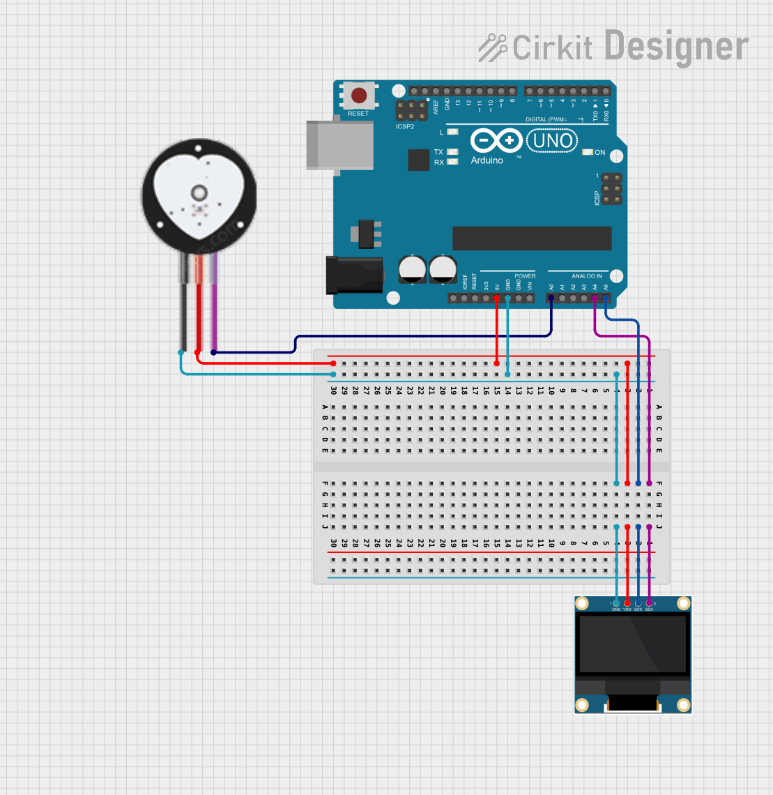 Image of pulse sensor: A project utilizing Polar Heart Rate Monitor Interface in a practical application