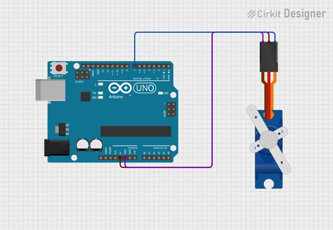 Image of Servo : A project utilizing SG90 servo motor in a practical application