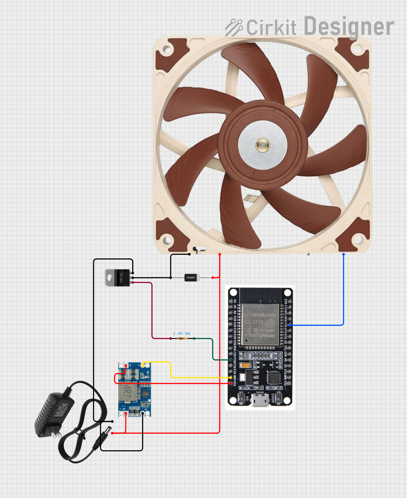 Image of PWM Fan TIP120: A project utilizing 12v PWM Fan (120mm) in a practical application