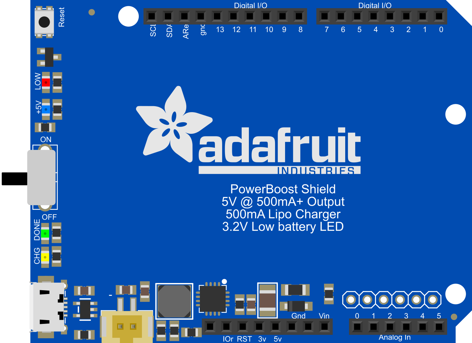 Image of Adafruit PowerBoost 500 Shield