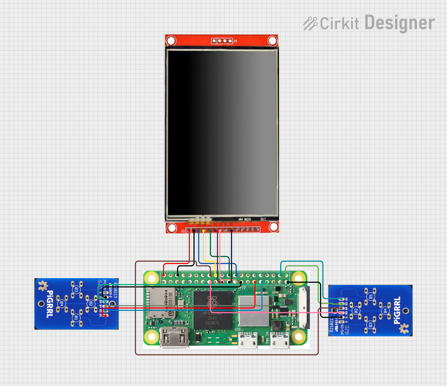 Image of pigame: A project utilizing PiGrrl Zero Custom Gamepad PCB in a practical application