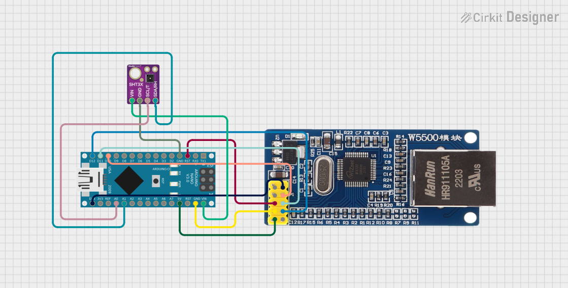 Image of Nano_Sht31_W5500: A project utilizing Adafruit SHT31-D in a practical application