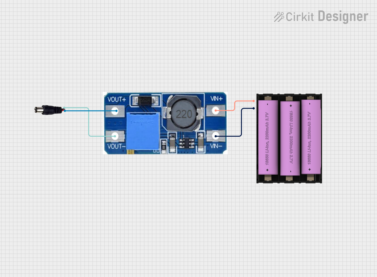 Image of batteries : A project utilizing 3.5A DC-DC 3.7V to 5V Step-up Boost Converter in a practical application