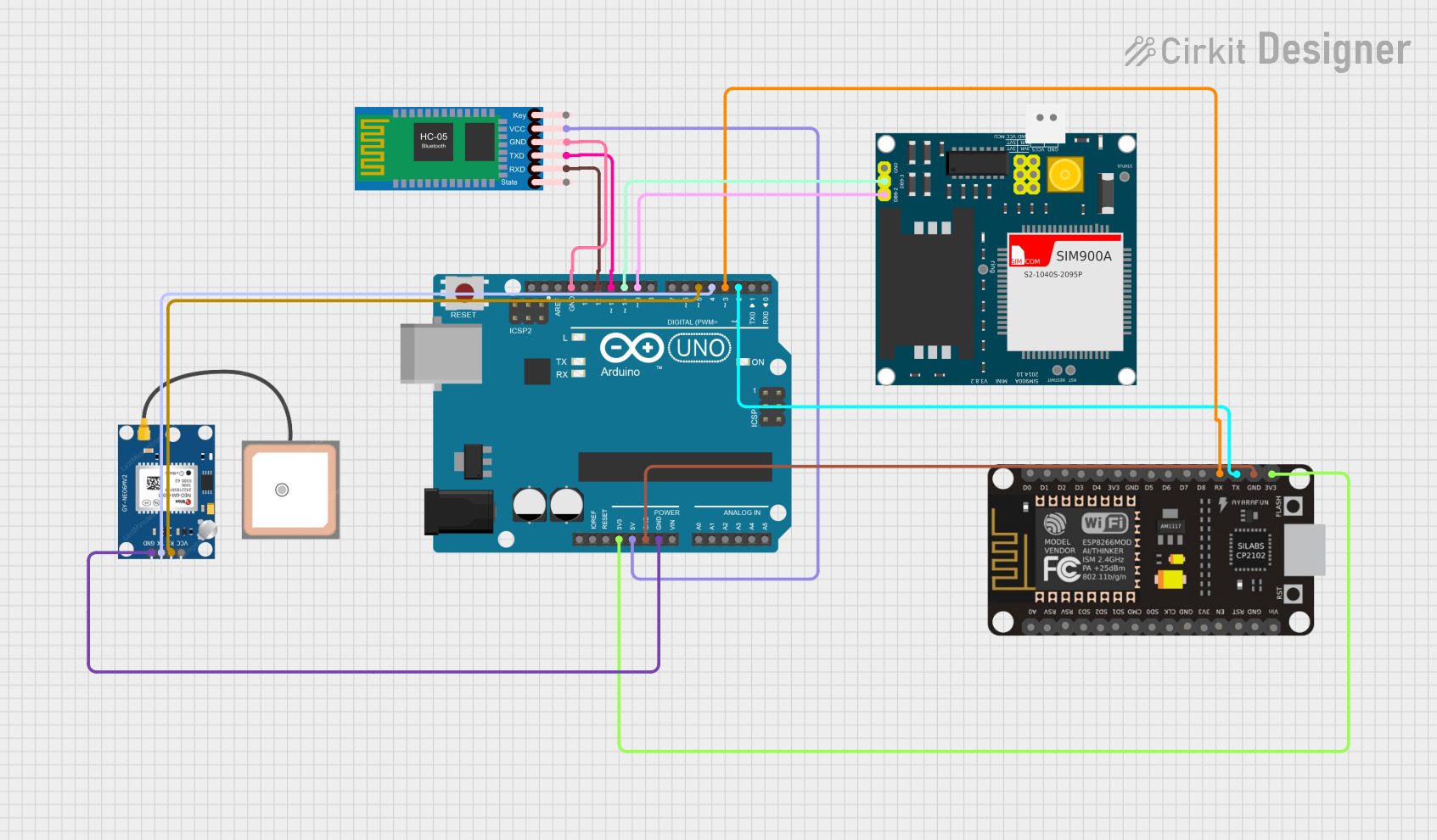 Image of carwithwifi_module: A project utilizing Arduino UNO+WiFi R3 ATmega328P+Node MCU ESP8266 CH340G in a practical application