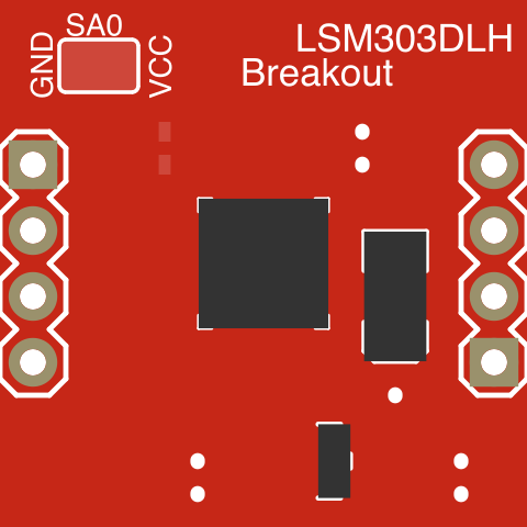 Image of LSM303 Breakout Board - Tilt-Compensated Compass