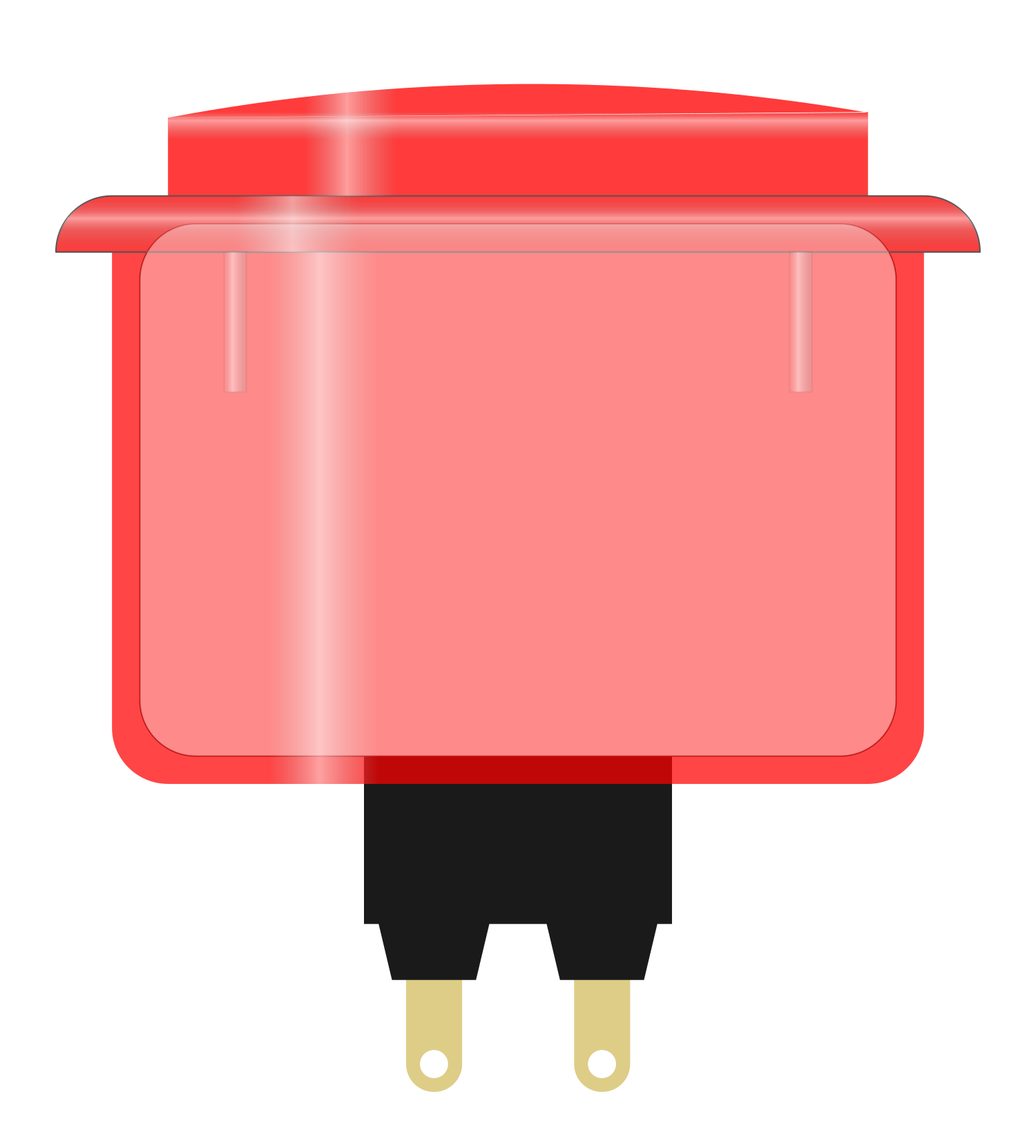 Image of Arcade Button (red)