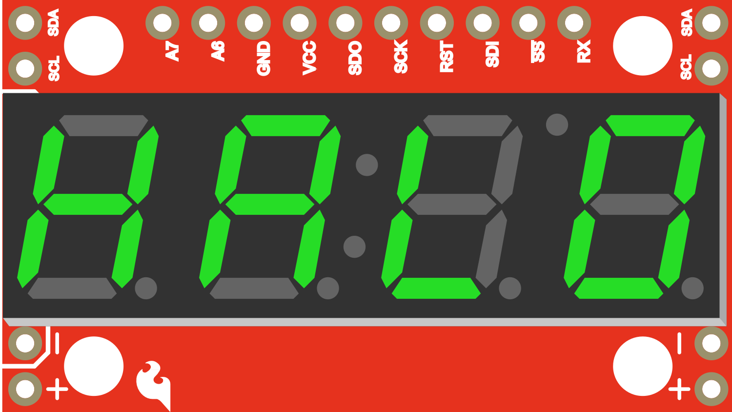 Image of SparkFun 7-Segment Serial Display-Green