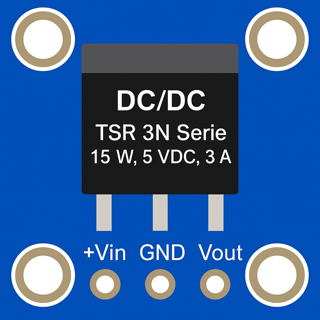 Image of DC/DC TSR 3N Serie 15 W, 5 VDC, 3A