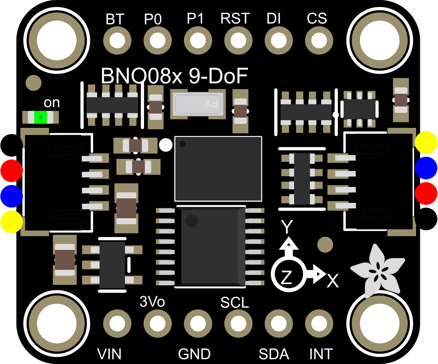 Image of Adafruit BNO085 9-DOF Orientation IMU Fusion