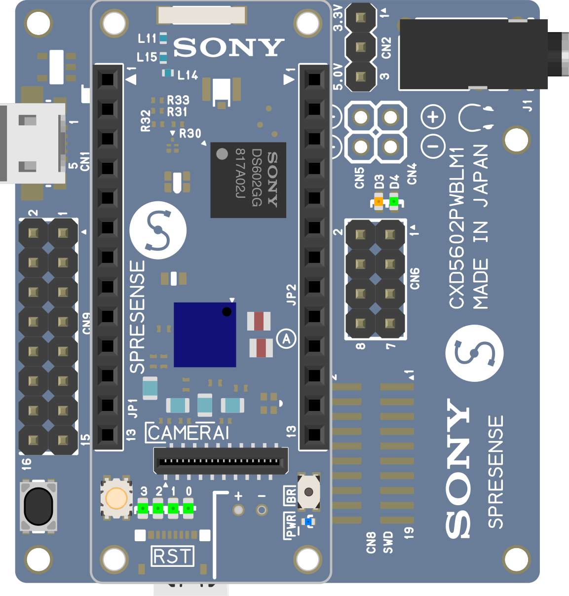 Image of Sony's Spresense LTE Extension Board