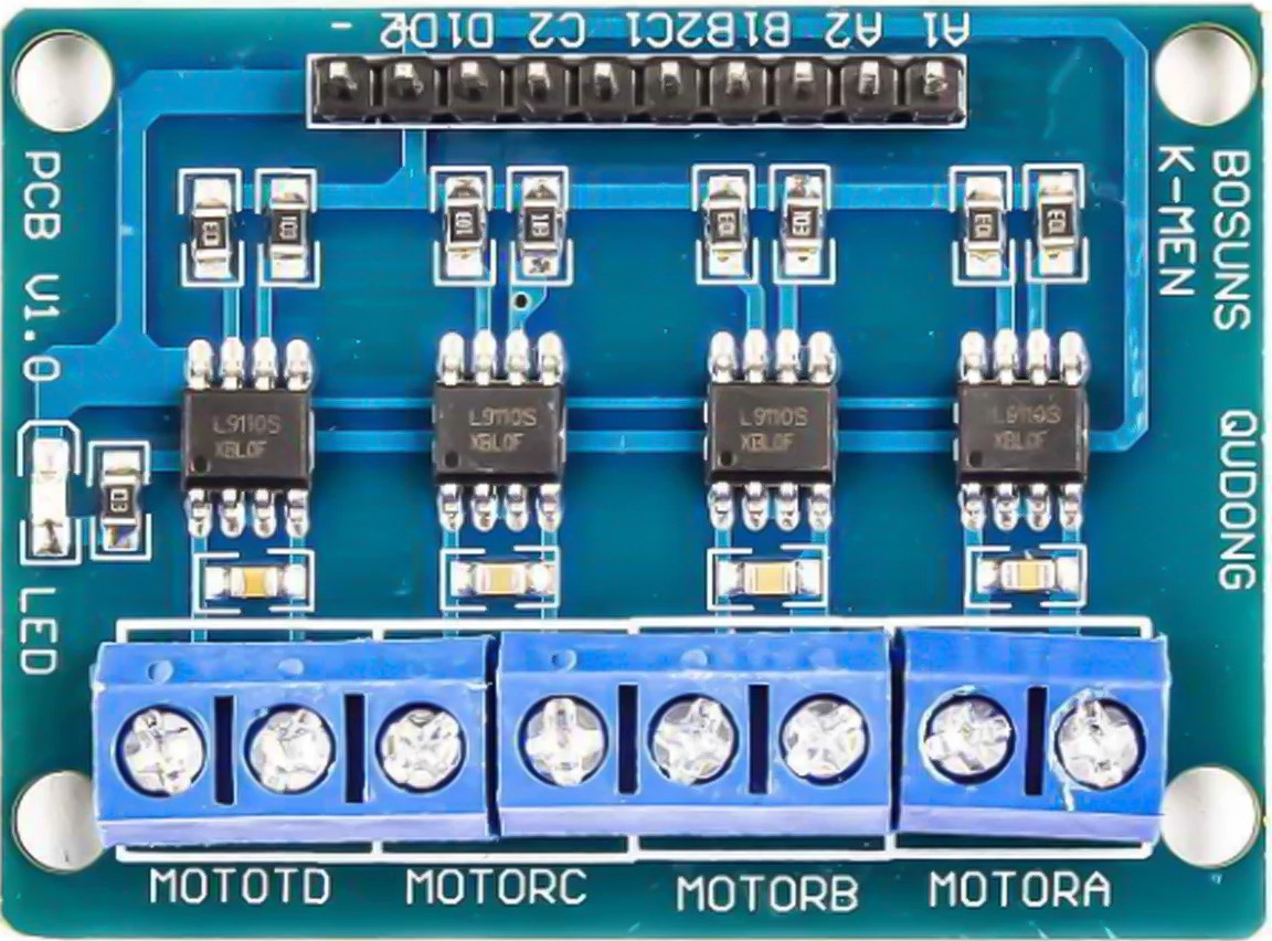 Image of L9110S DC motor driver for 4 motors