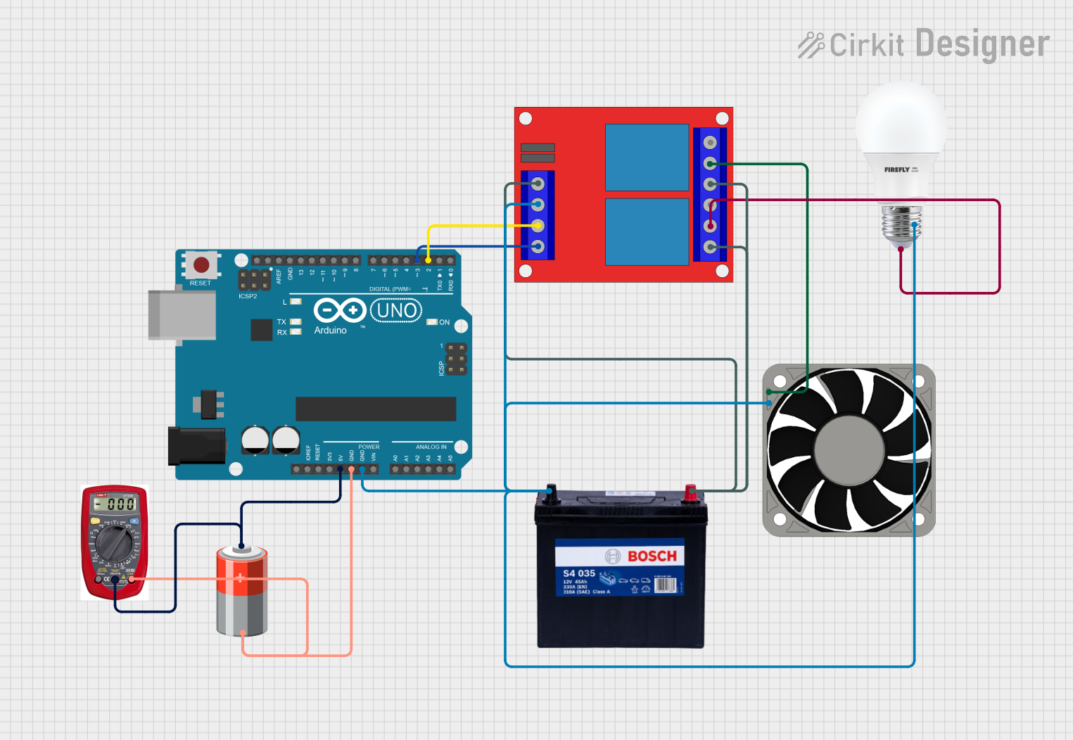 Image of test2: A project utilizing 2 Channel 12v Relay in a practical application