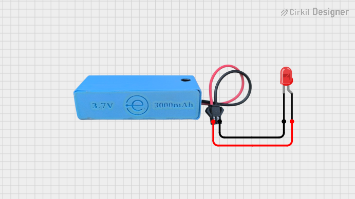 Image of EXP-1: Led ON Using Direct Battery: A project utilizing MAHIR 3.7 in a practical application