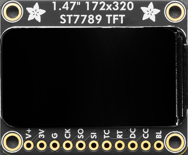 Image of 1.47" 320x172 Round Rectangle Color IPS TFT Display