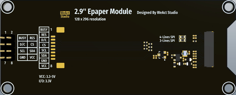 Image of WeAct Epaper 2.9"