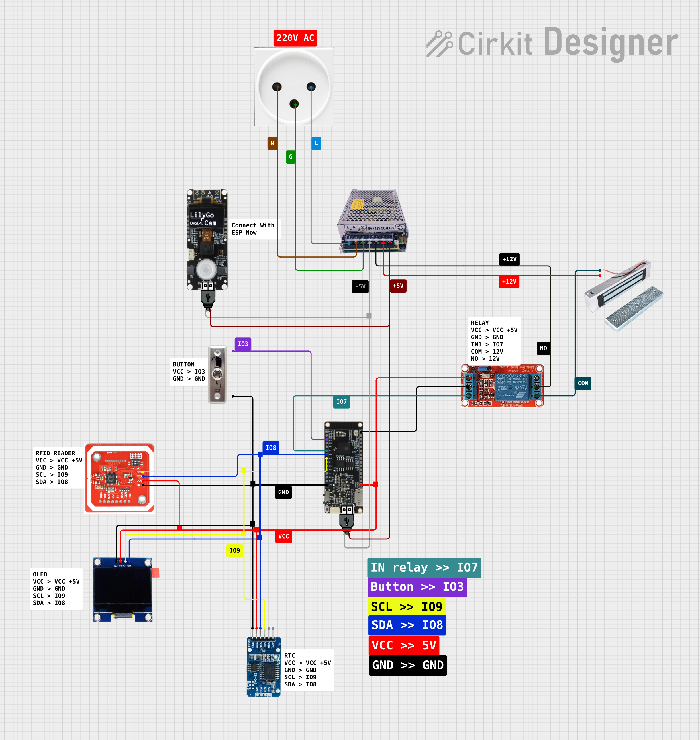 Image of doorlock: A project utilizing SN7400N in a practical application