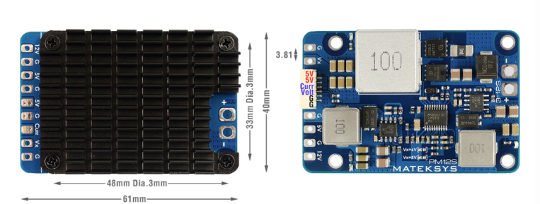 Image of Matek BEC Power Module 12S 3x BEC