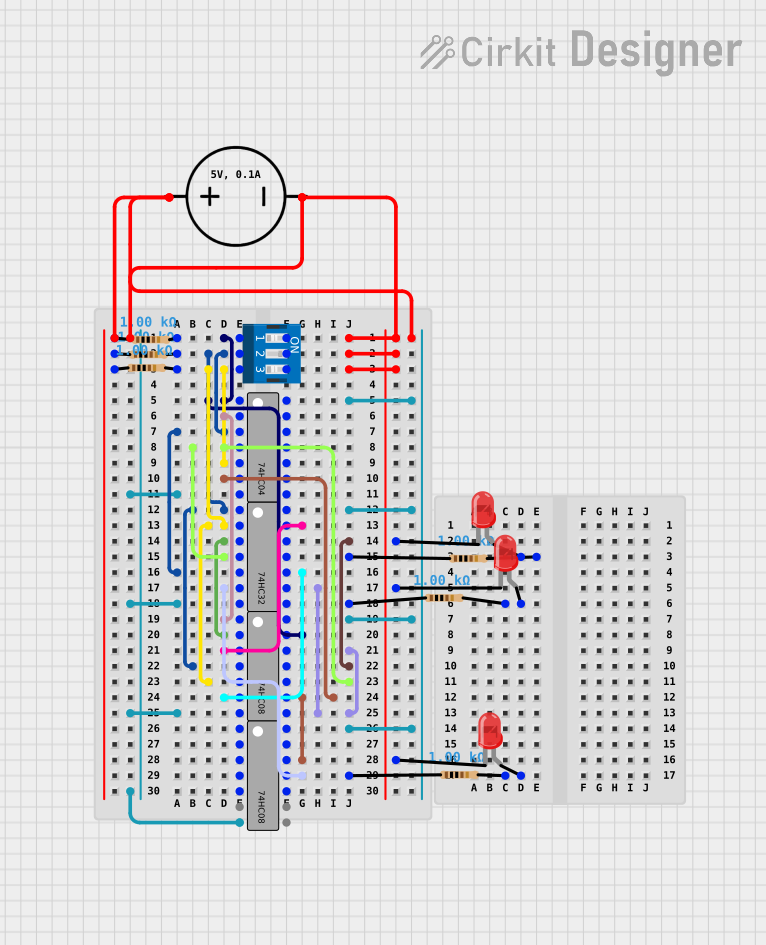 Image of Lab 4 Encoder: A project utilizing 7432 OR Gate IC in a practical application