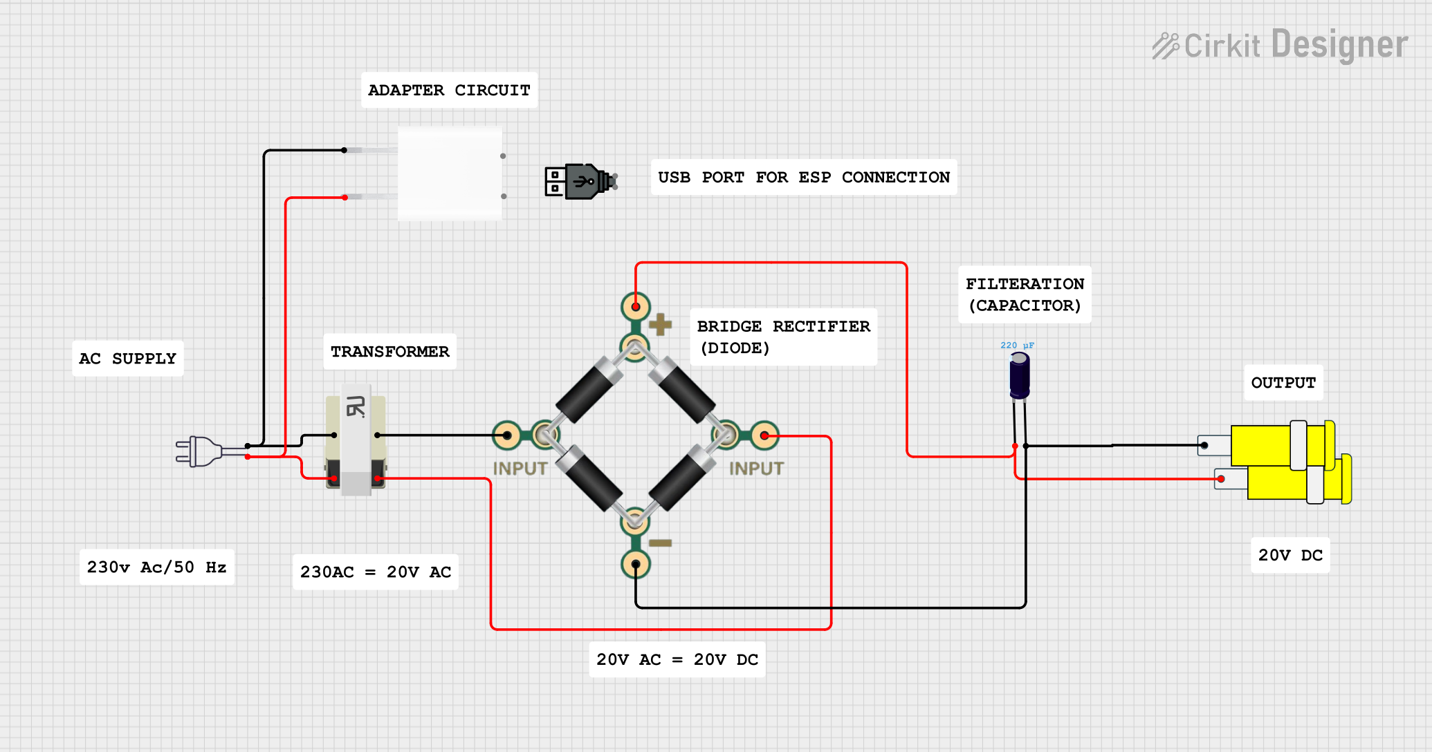 Image of POWER SUPPLY MODULE: A project utilizing power 220v in a practical application